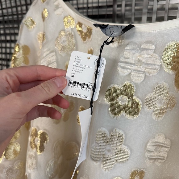 Arianne Elmy White and gold organza good luck dress - Picture 9 of 10